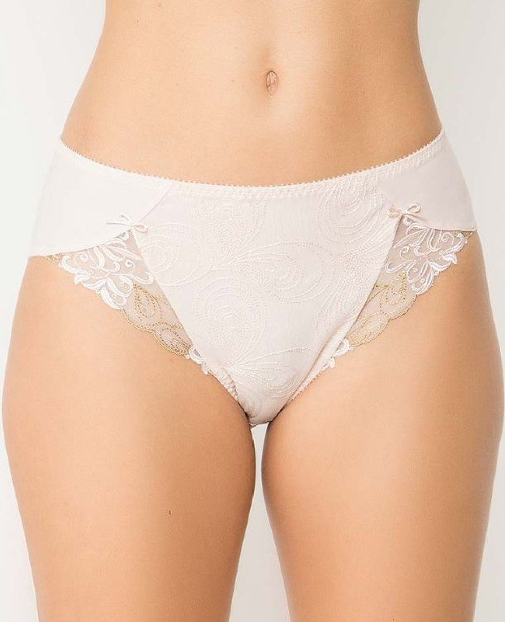 Трусы-макси Tosca с вышитыми вставками (Размер: 48) (Цвет: фиолетовый)