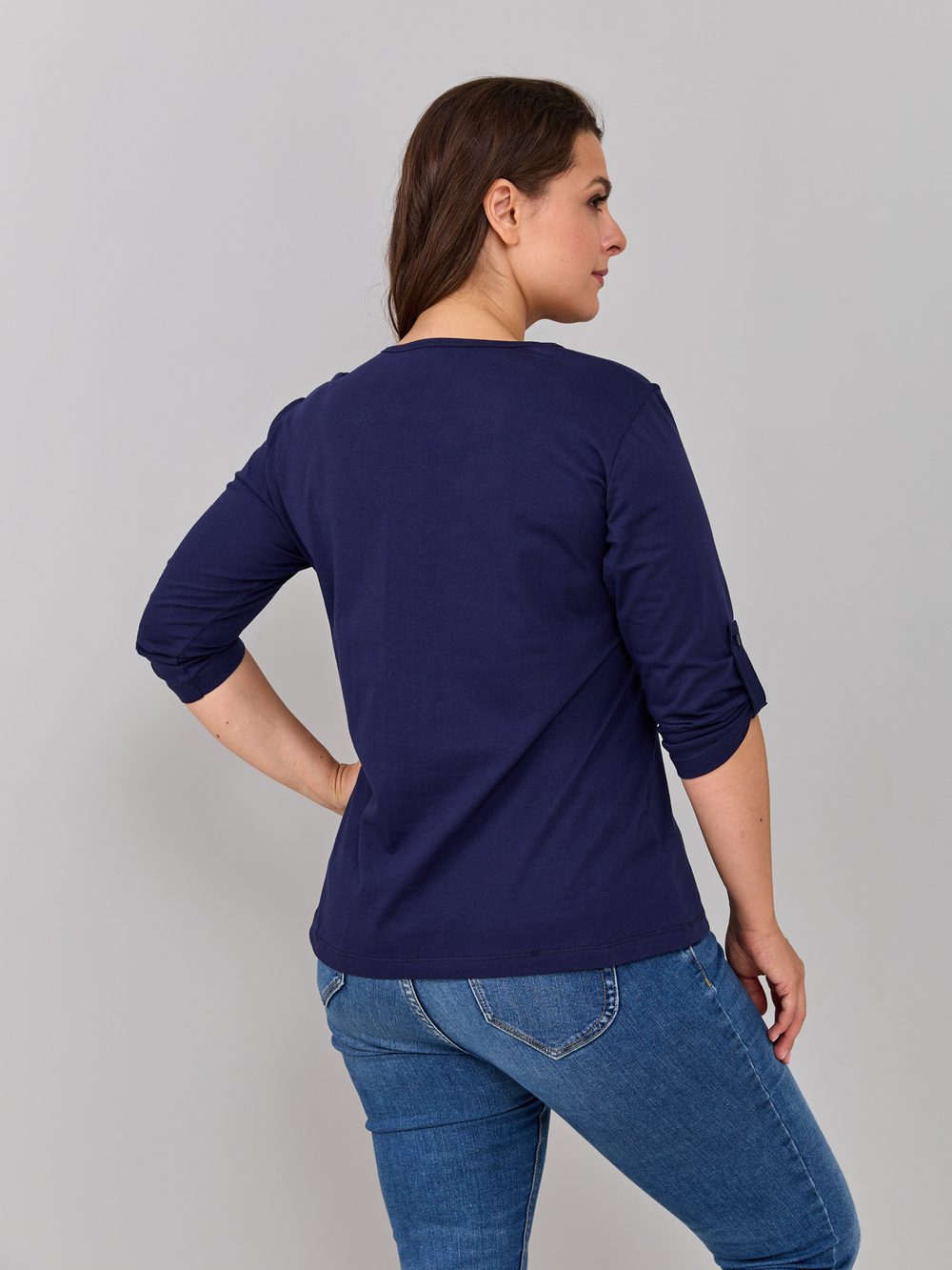 Лонгслив ЛНк-005/синий