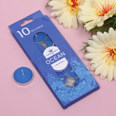 Свечи чайные в наборе 10шт «Тихий океан»