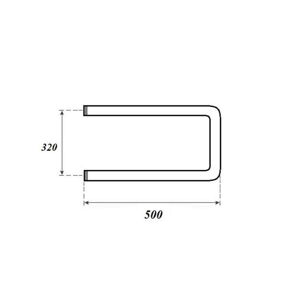 Полотенцесушитель водяной Point PN35335 320x500 П-образный (1"), хром