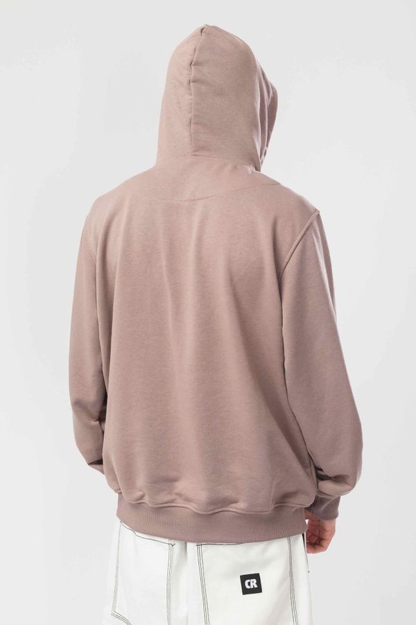 Худи Base Hoodie Wide Summer Logo R Бежевый Темный/Белый принт CODERED - фото 2