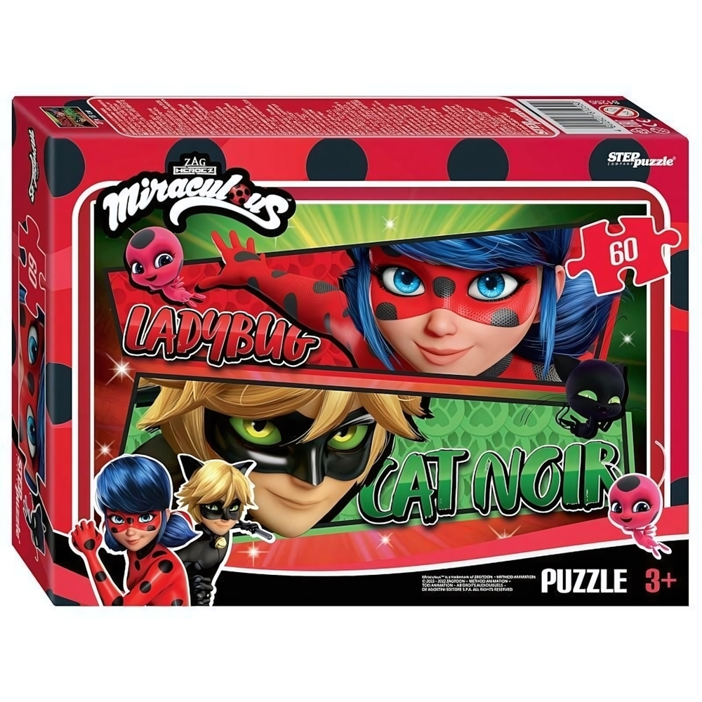 Пазл 60эл. "Леди Баг и Супер-Кот" (Степ пазл)