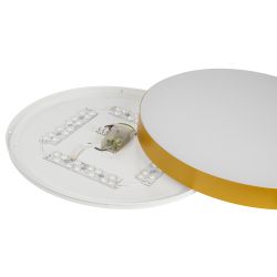 Светильник потолочный светодиодный ЭРА Relict 48 Pult SPB-6-60-RC MG с ДУ 60Вт 3000-6500К Золото