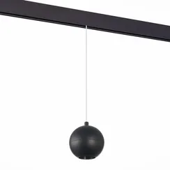 ST354.433.12 Магнитный трековый светильник подвесной Черный LED 1*12W 3000K 750Lm Ra>80 36° IP20 D10 СКАЙЛАЙН 48V