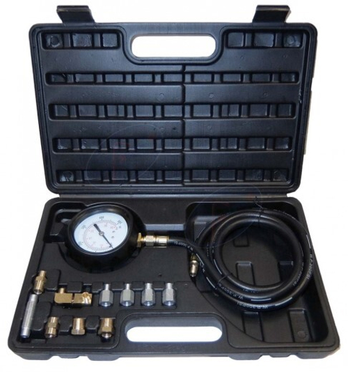 Измеритель давления масла с набором адаптеров (0-35 кгс/см) (АВТОDЕЛО)