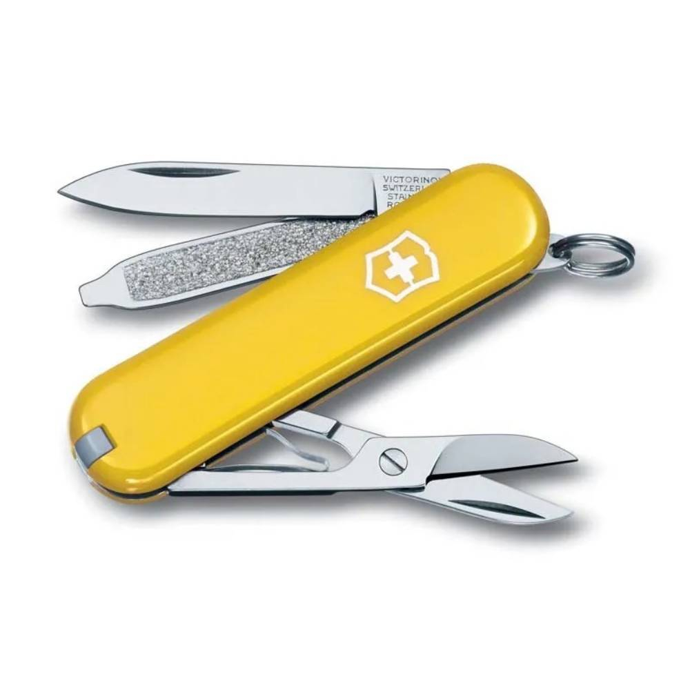 Нож перочинный Victorinox Classic (0.6223.8) 58мм 7функций желтый