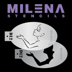 Трафарет Milena D12
