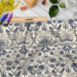 Ткань Ниагара Софт цветочная архаика