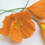 Бумага гофрированная (креповая) ДЛЯ ФЛОРИСТИКИ, 110 г/м2, ОРАНЖЕВАЯ, 50х250 см, ОСТРОВ СОКРОВИЩ, 129149