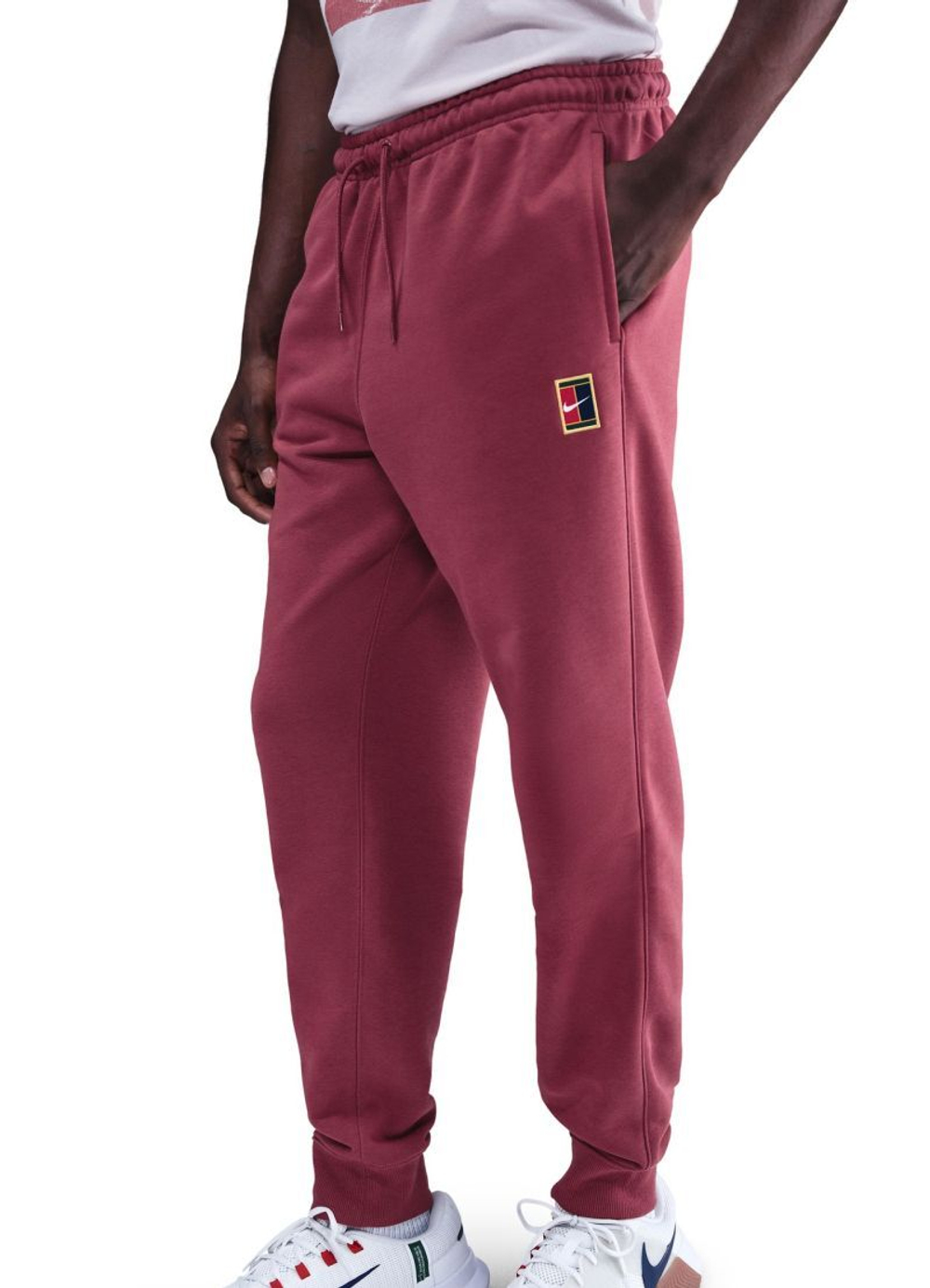 Мужские теннисные штаны Nike Court Heritage Dri-FIT Fleece Tennis Joggers - cedar