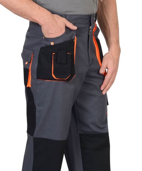 Брюки "Сириус-Манхеттен" (т.серый/черный/оранжевый)