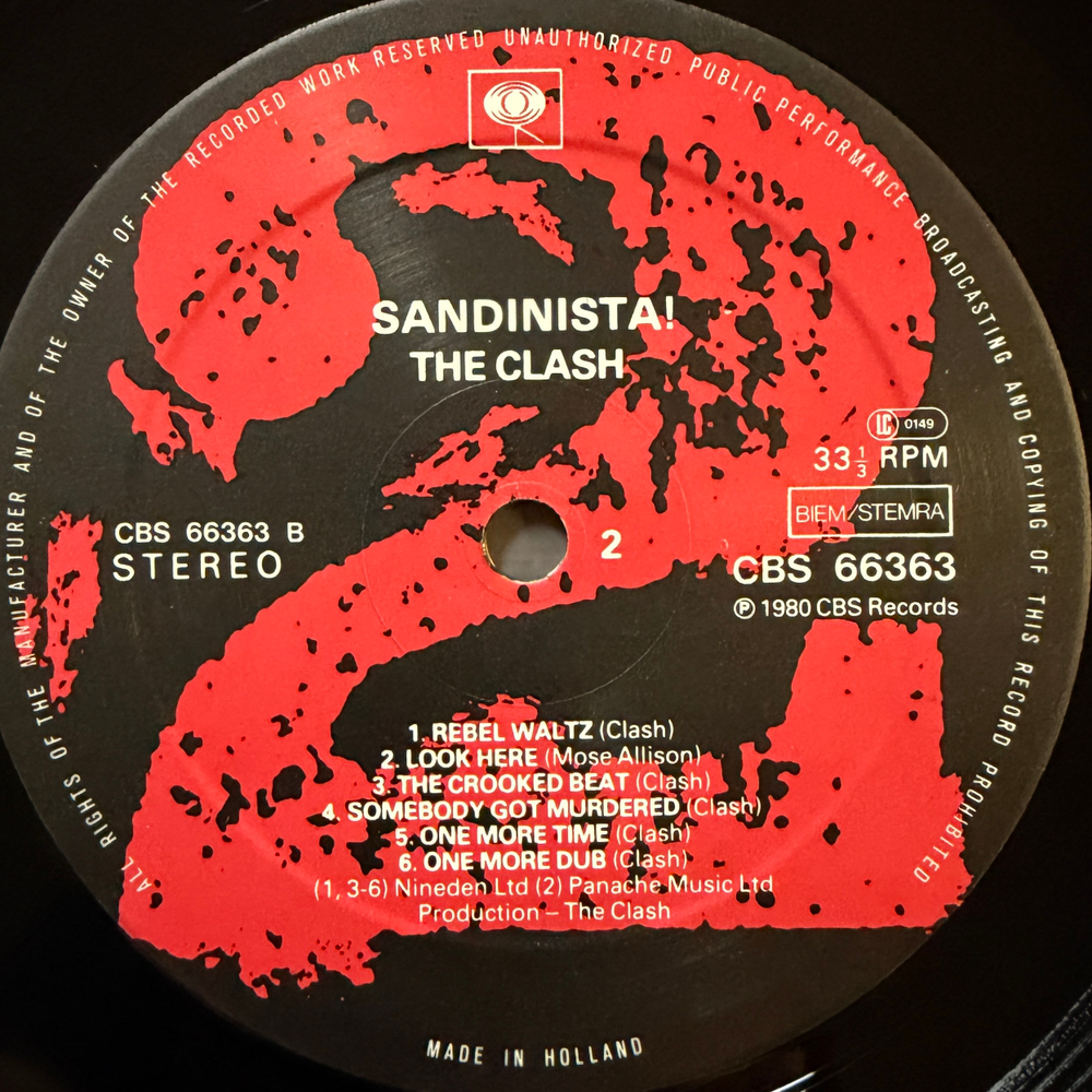 The Clash - Sandinista! 3LP (Голландия 1980г.)