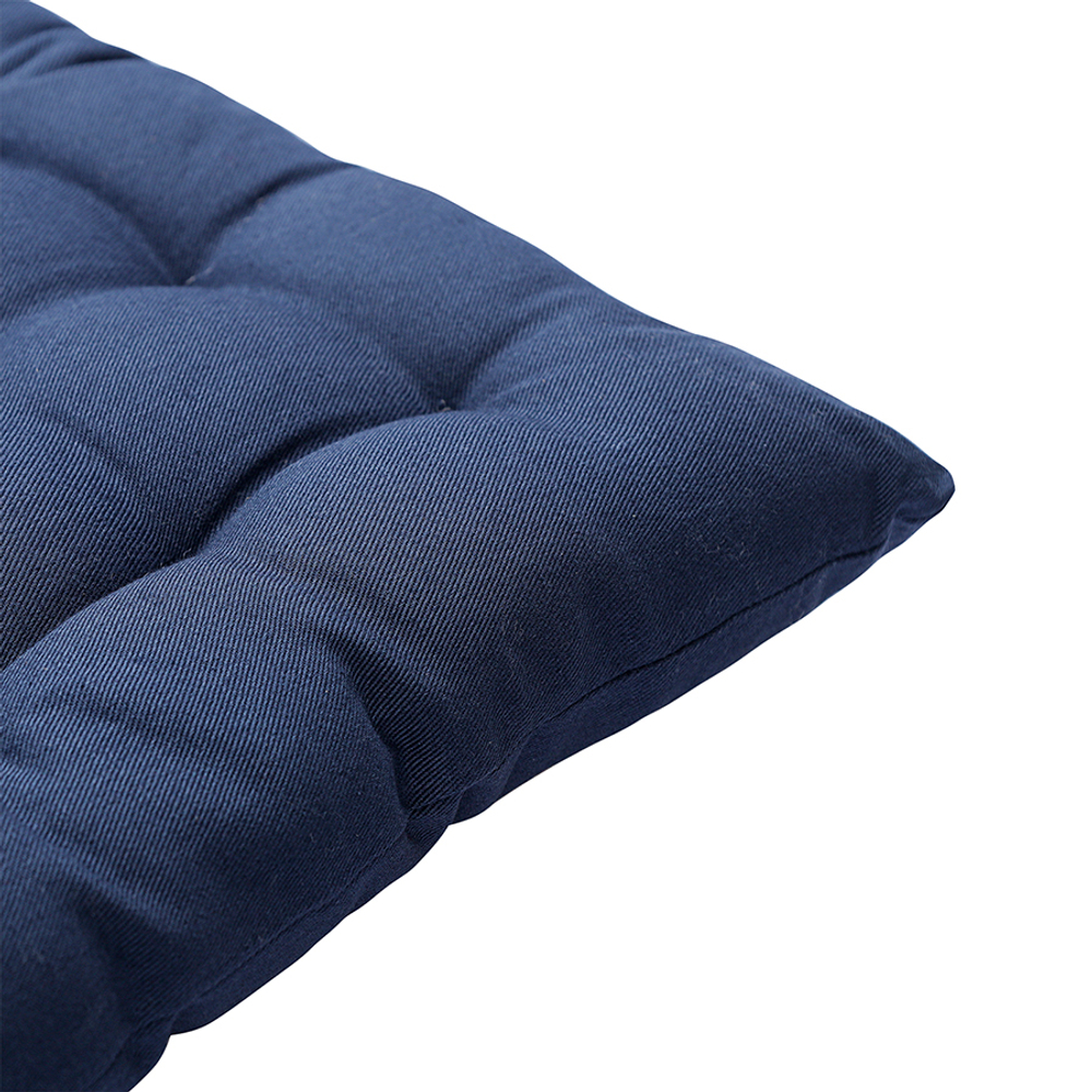 Подушка на стул из хлопка темно-синего цвета из коллекции essential, 35х35 см