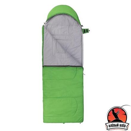 Спальный мешок TORO Wide 300L (220Х90, левый, стратекс, салатовый) (T-HS-SB-TW-300L) Helios
