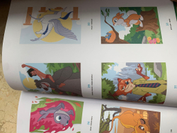Раскраска по номерам Coloriages mystres Disney - официальное польское издание. Цвета природы.
