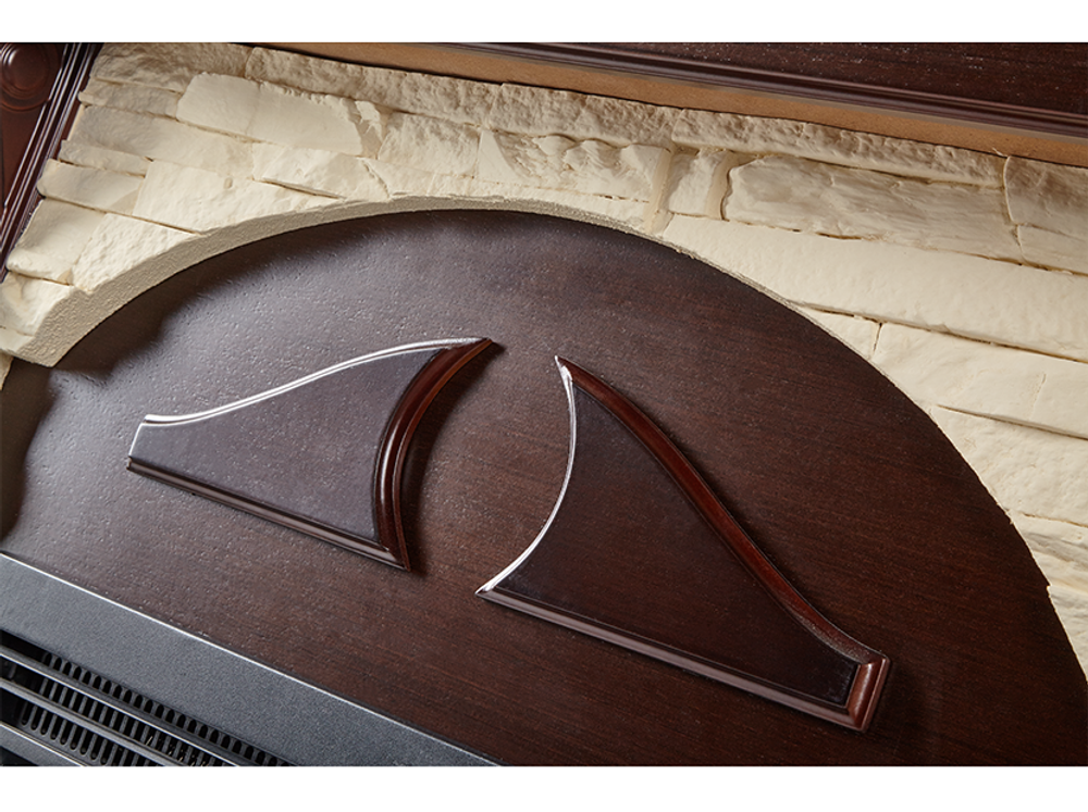 Портал Firelight Torre 30S камень слоновая кость, шпон темный дуб