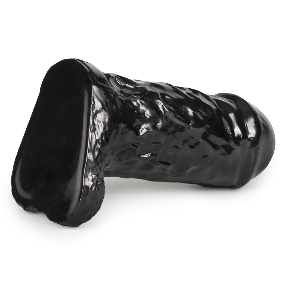 Черный фаллоимитатор-гигант The Cyclops - 25,4 см. (Цвет: черный)