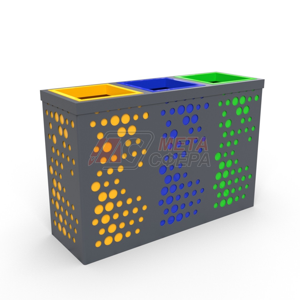 Урна Меркурий для раздельного сбора мусора