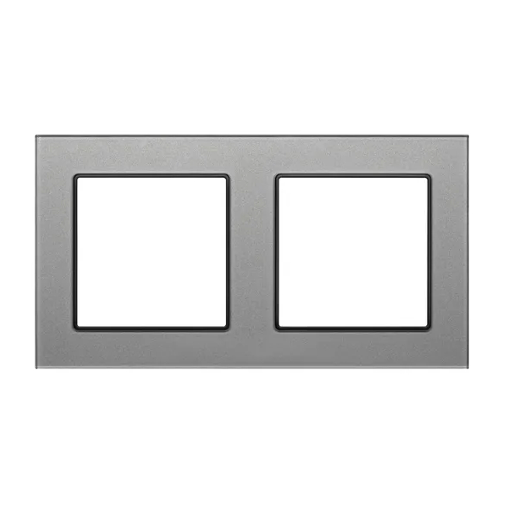 Рамка стеклянная FRM-GLARE-GS-2-GR (Arlight, -) 043798