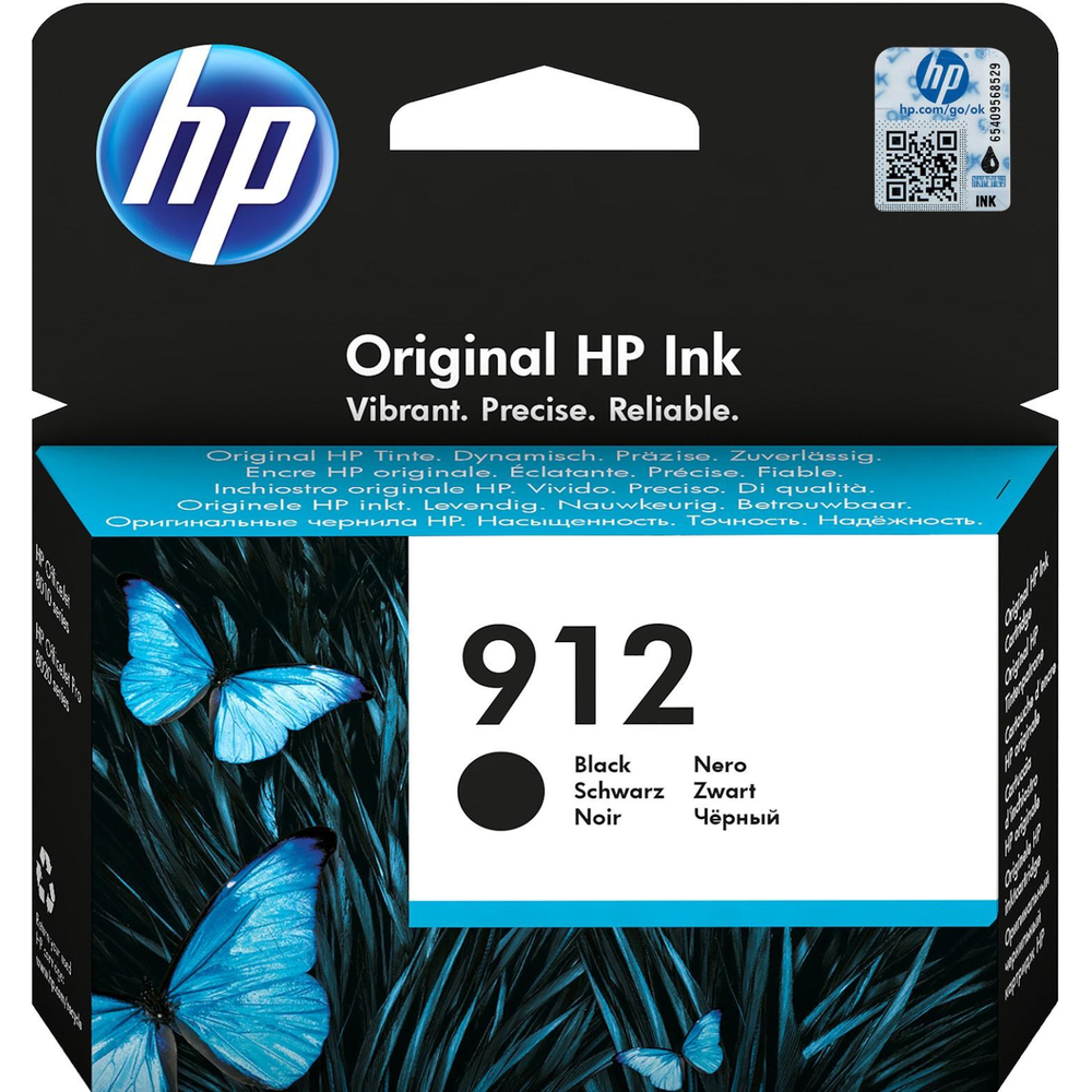 Картридж струйный HP 912 3YL80AE чер. для OfficeJet 801x/802x