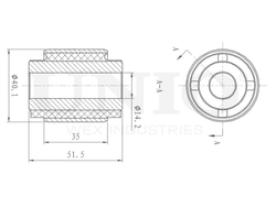 Сайлентблок заднего нижнего рычага UNIO RMP-20232