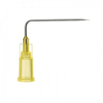 Игла Губера KDL 19G (1,1 мм) х 25 мм изогнутая для промывки порта и краткосрочных инфузий