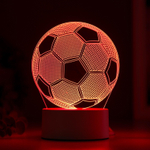 Светильник Футбольный мяч LED RGB от сети 9,5x12,5x16 см