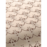 Банкетка "Классик" 350х800 дуб белый/серая патина/жаккард бежевый меланж КБС80МЕЛ