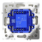 Перекрестный переключатель встраиваемый VOLTUM S70 одноклавишный 10А, (шелк)