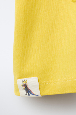 ZARA ФУТБОЛКА BASQUIAT®, ЖЕЛТЫЙ
