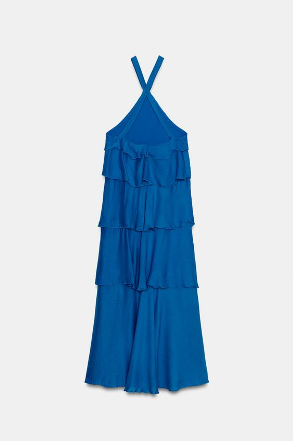 Длинное платье с воланами - ZARA