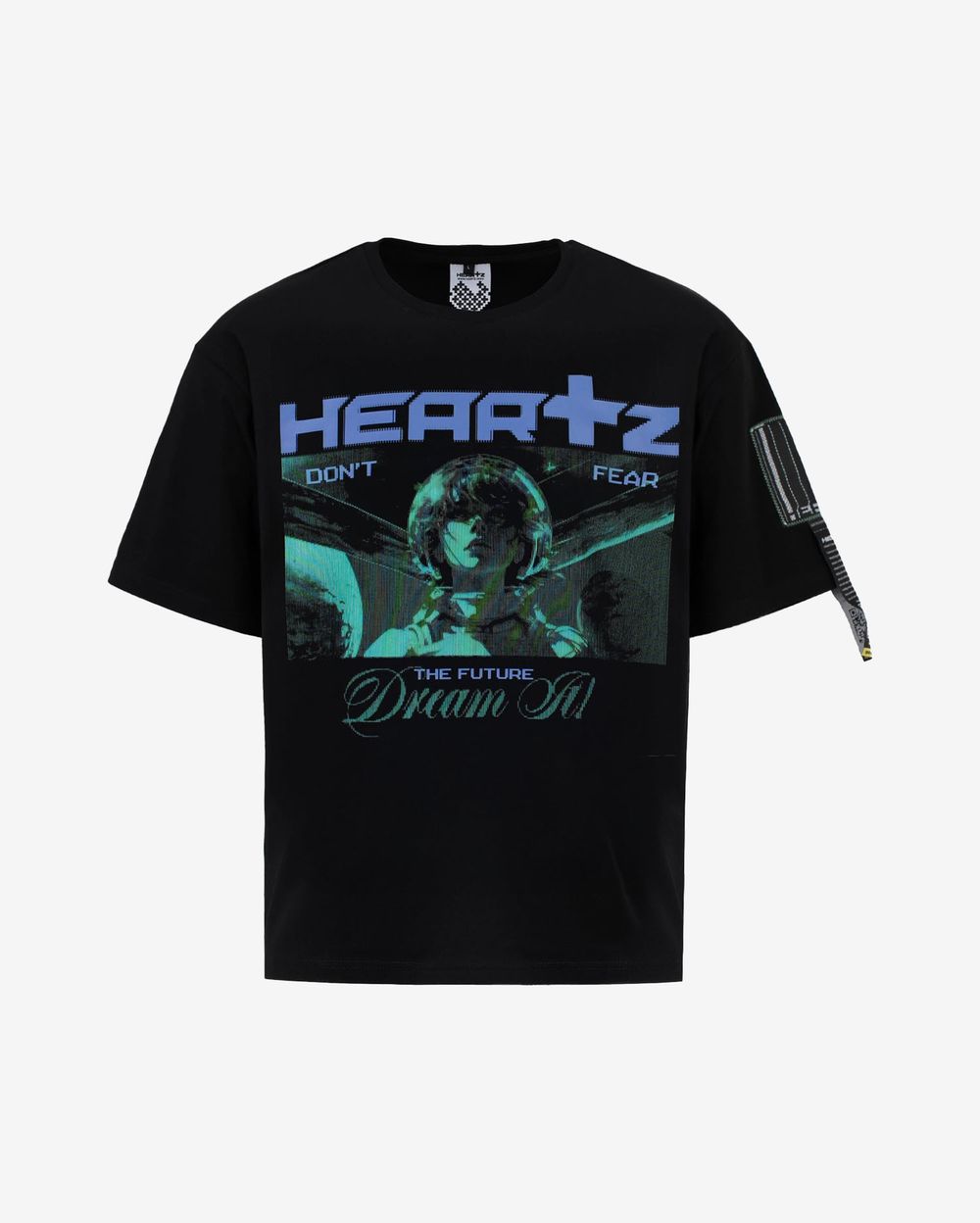 Футболка Heartz No Fear Boxy Черная