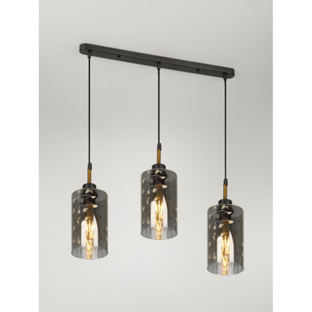 Светильник подвесной (подвес) Rivoli Eileen 9154-203 3хЕ27 60 Вт модерн | Rivoli