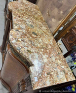 Старинный большой комод с мрамором