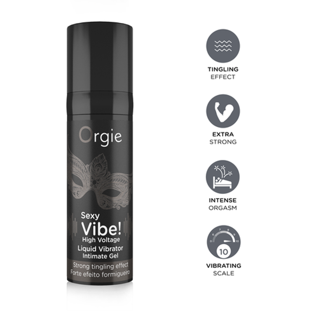 Гель Orgie Sexy Vibe High Voltage с усиленным эффектом вибрации, 15 мл