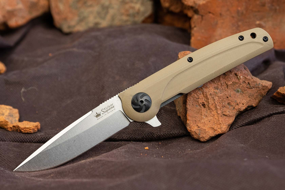 Складной нож Biker Z M390 (Cryo) StoneWash