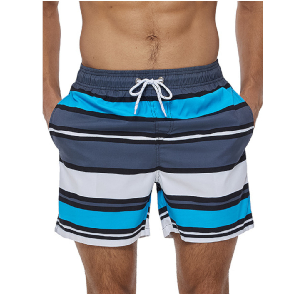 Мужские шорты разноцветные в полоску Romeo Rossi RR9504-37