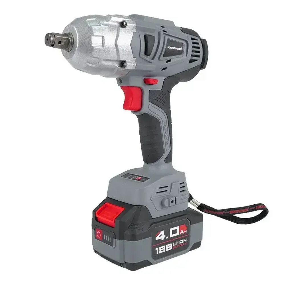 Аккумуляторный гайковерт бесщеточный ударный ProfiPower DWDTW-18V (E0105)