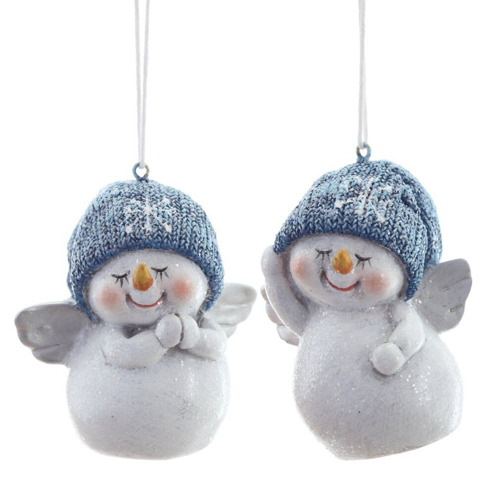 GAEM Фигурка декоративная подвесная "Снеговик", L5,5 W4,5 H7,5 см, 2в.