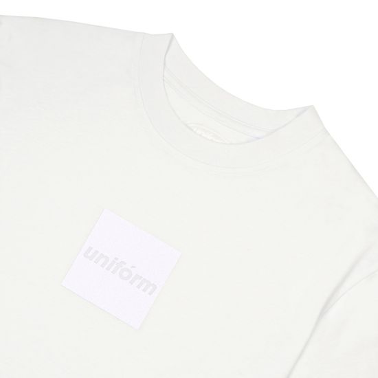 Футболка UNIFORM Boxlogo reflective chameleon фиолетовый белый