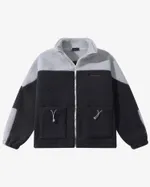 Куртка Ymkashix Furry Big Logo HTF серая/графитовая