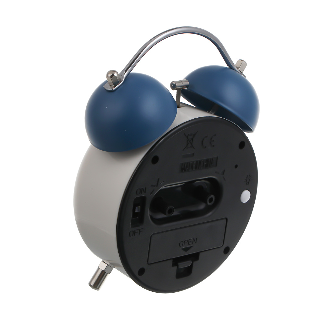 Будильник тм LADECOR CHRONO 10,5x5,5x15,5 см, пластик, металл, 1xAA, 4 вида