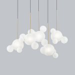 Подвесной дизайнерский светильник   Bolle Frosted by Giopato & Coombes (5 плафонов)