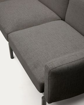 Sorells 5-местный угловой садовый диван из алюминия с серой отделкой Испания La Forma