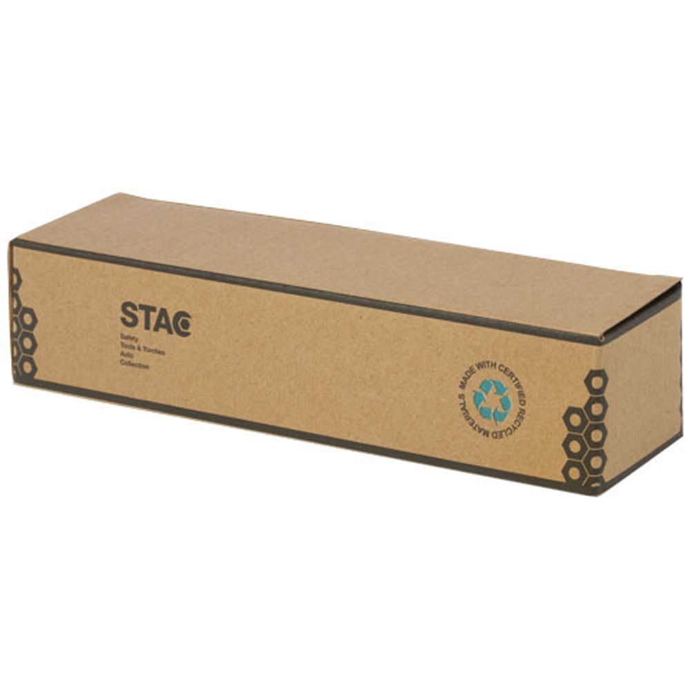 Фонарик с карабинером Kuma из бамбука/переработанной пластмассы, сертифицированной по стандарту RCS