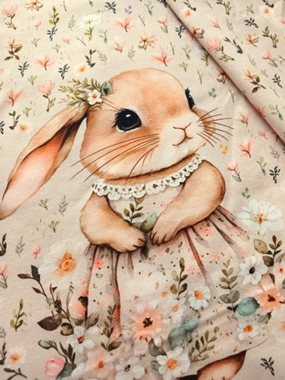 Кулир (купон). Зайка в цветах