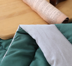 Комплект постельного белья Однотонный Сатин с Одеялом (простынь на резинке) FBR001