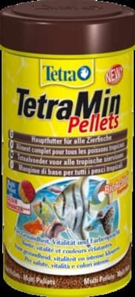TetraMin Pellets основной корм в виде двухцветных гранул 250 мл