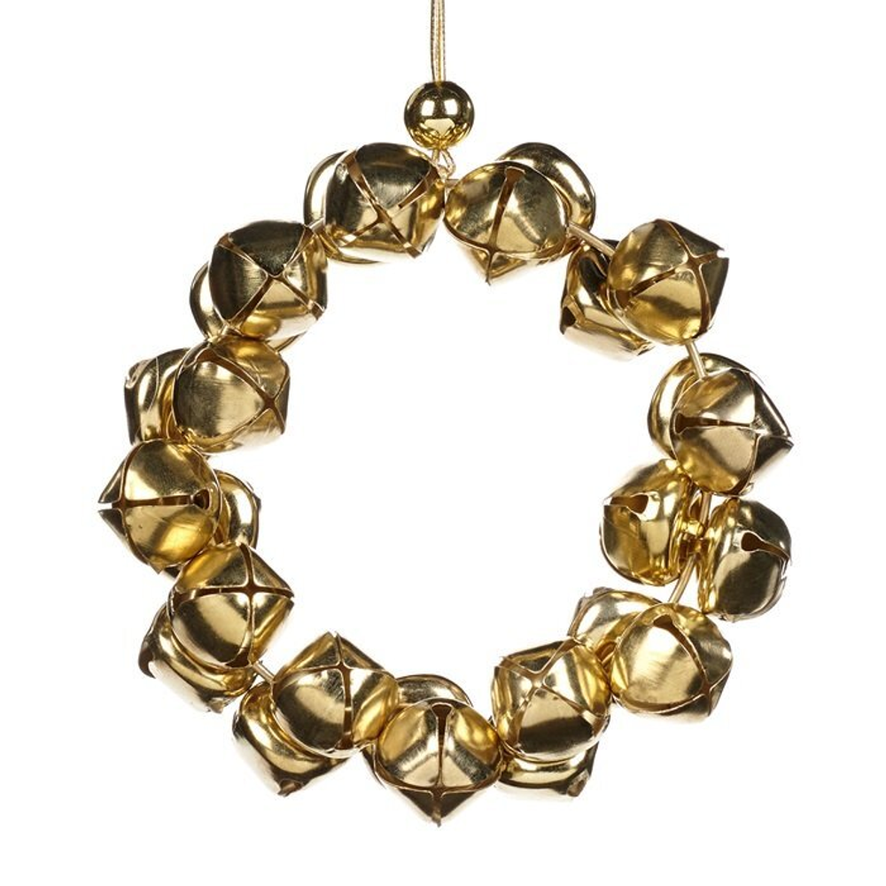Бубенчики 11см Goodwill Bells Wreath Orn золото
