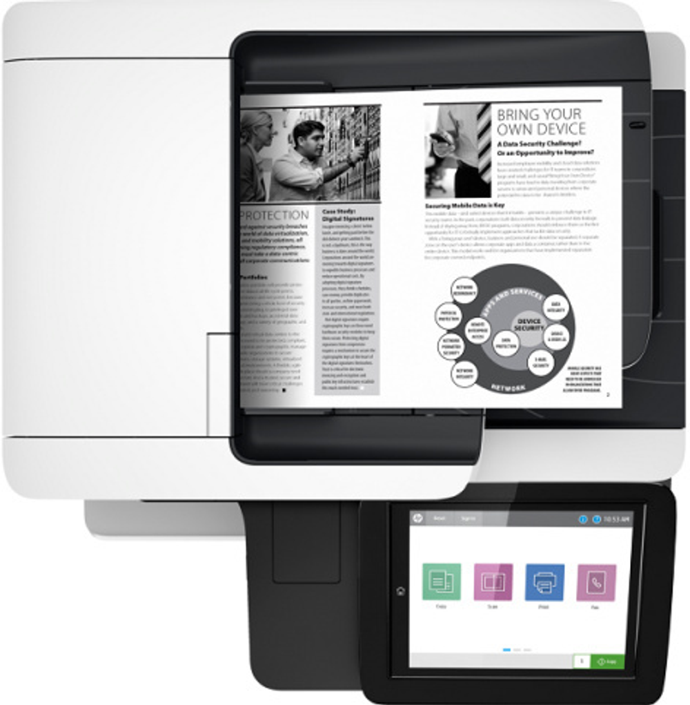 МФУ лазерное черно-белое HP LaserJet Enterprise MFP M528dn
